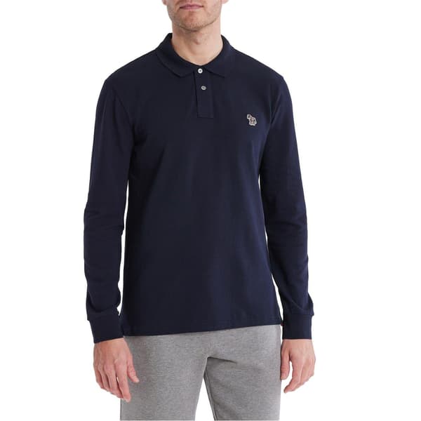 Paul Smith Herr Zebra Långärmad Pikétröja XL Marinblå Navy XL
