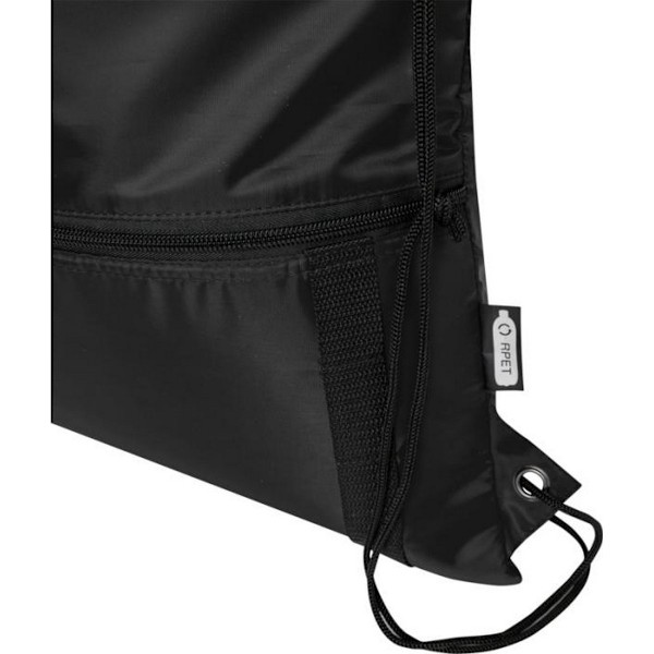 Bullet Adventure Återvunnen Isolerad Snörpåse En Storlek Sol Solid Black One Size