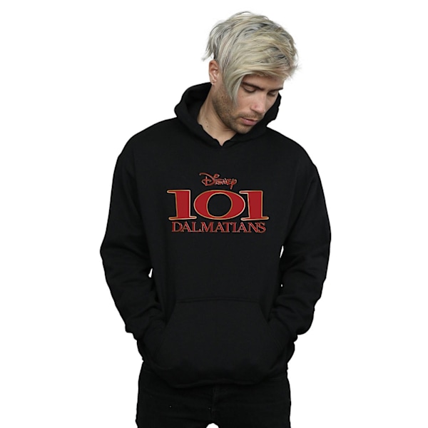 Disney Herr 101 Dalmatiner Logo Hoodie XL Svart Black XL