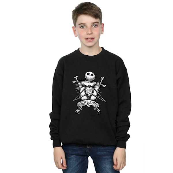 Disney Boys Nightmare Before Christmas Misfit Love Sweatshirt 7 Black 7-8 Years