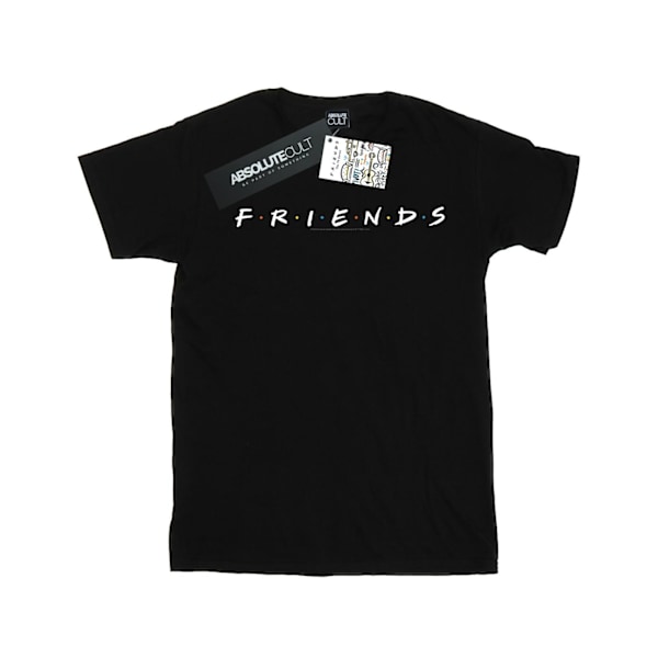 Friends Girls Text Logo Bomull T-shirt 5-6 år Svart Black 5-6 Years