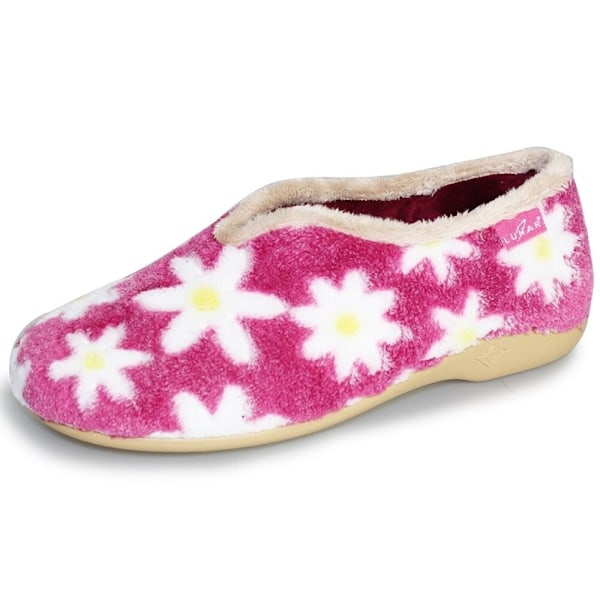 Lunar Dam/Dam Daisy Tofflor 3 UK Rosa Pink 3 UK