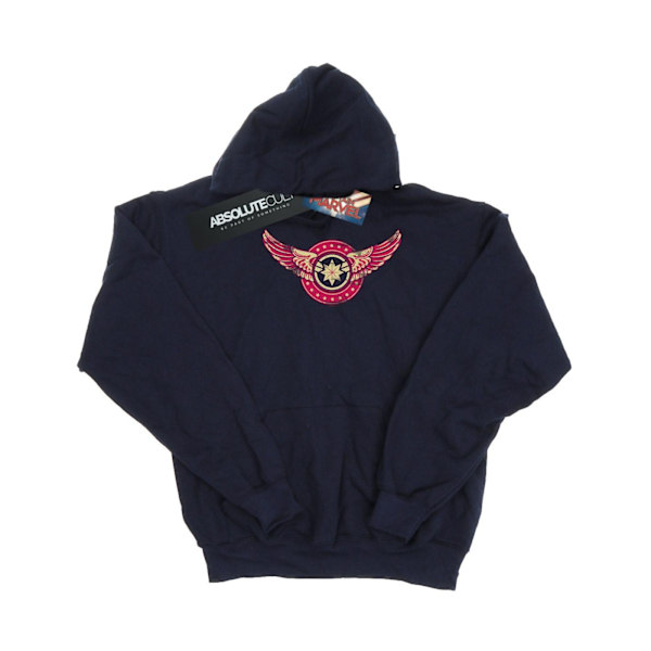 Marvel Herr Captain Marvel Wings Patch Hoodie XL Marinblå Navy Blue XL