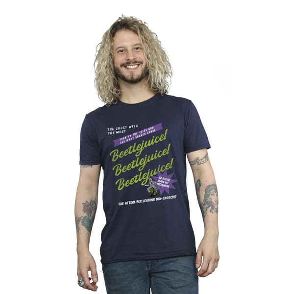 Beetlejuice Herr Make My Millenium T-Shirt 5XL Marinblå Navy Blue 5XL