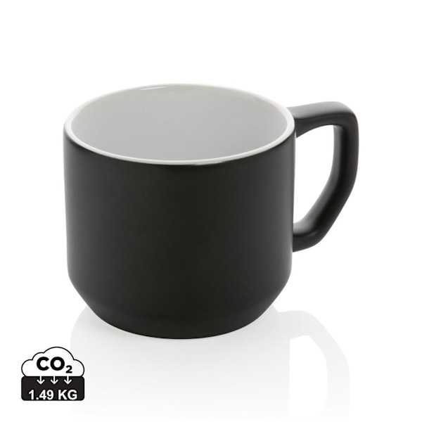 XD Collection Modern Keramikmugg 350ml One Size Svart Black One Size