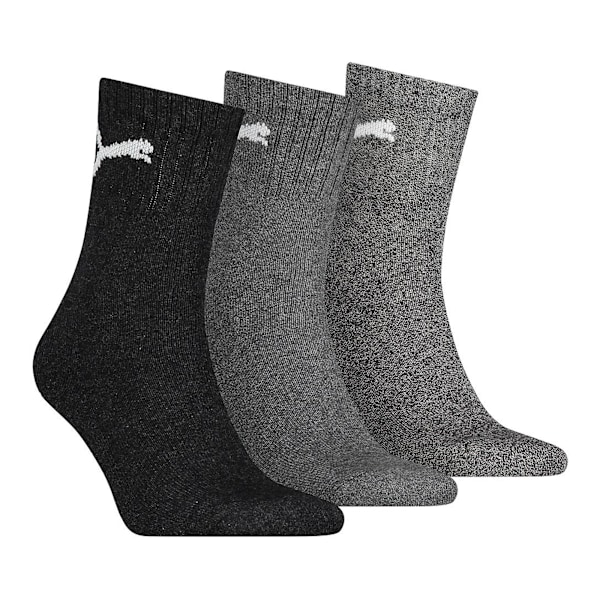 Puma Unisex Crew Socks (3-pack) 2.5 UK-5 UK Grå Grey 2.5 UK-5 UK