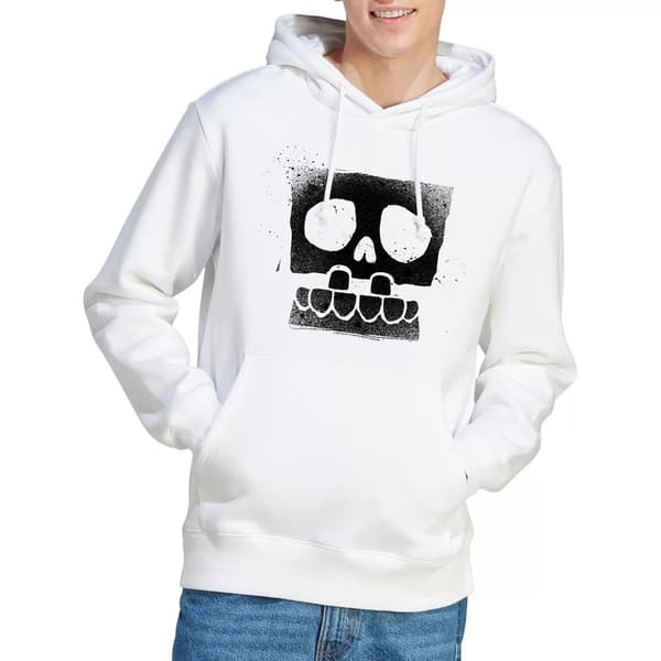 Svampbob Fyrkant Herr Skull Spray Hoodie M Vit White M