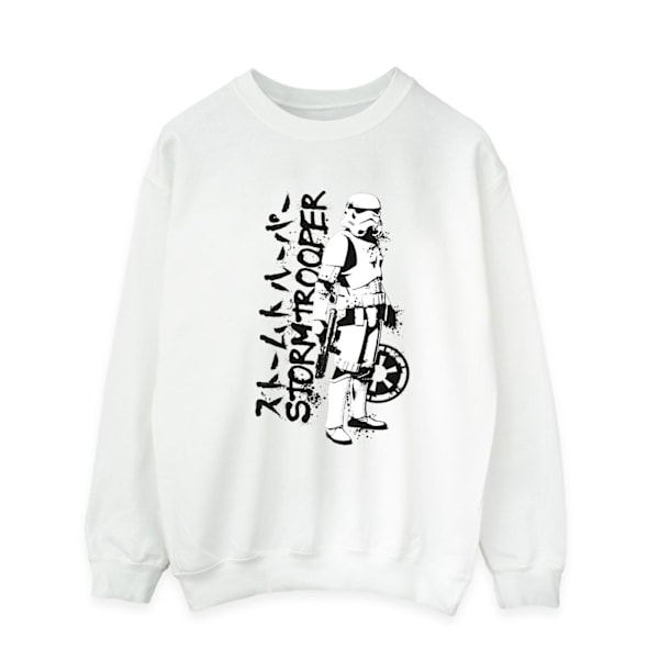 Star Wars Herr Sweatshirt Stormtrooper Japansk L Vit White L