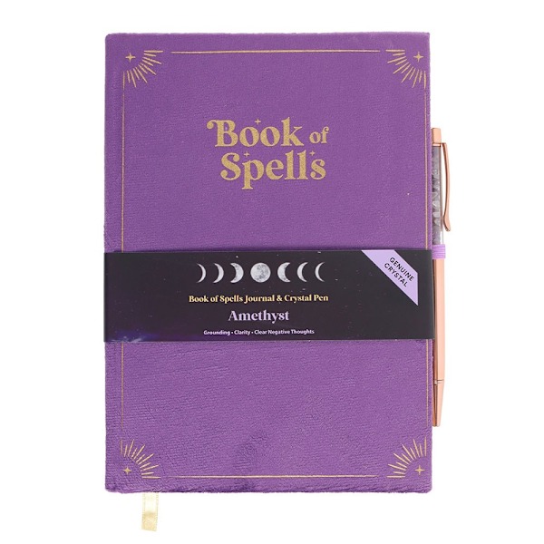 Something Different Book Of Spells Ametistkristall Anteckningsbok wi Purple One Size