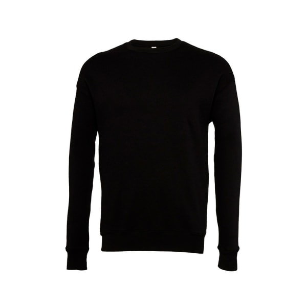 Bella + Canvas Unisex Vuxen Fleece Drop Shoulder Sweatshirt M B Black M