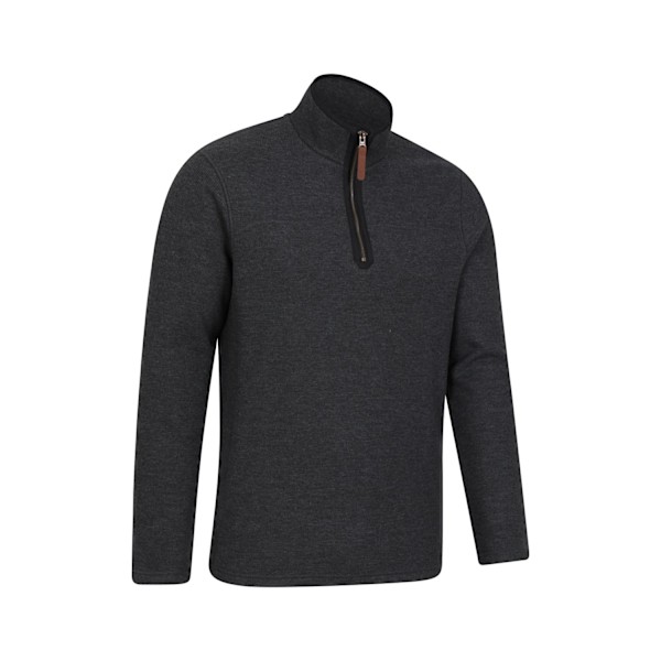 Mountain Warehouse Beta Contrast Zip Top 4XL Charcoal för män Charcoal 4XL