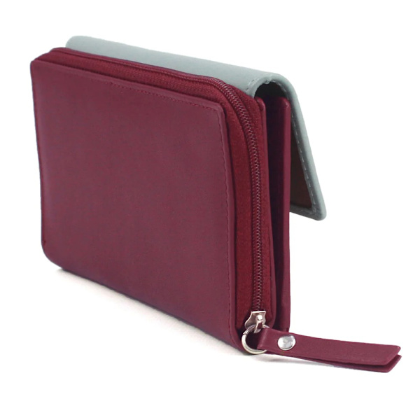 Eastern Counties Leather Dam/Damer Ferne Färgblock Läder Cranberry/Cloudy One Size