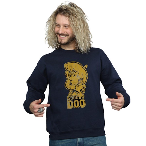 Scooby Doo Herr Och Shaggy Sweatshirt M Marinblå Navy Blue M