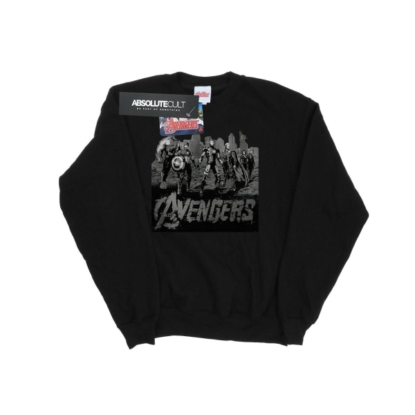 Marvel Boys Avengers Mono Team Art Sweatshirt 9-11 år Svart Black 9-11 Years