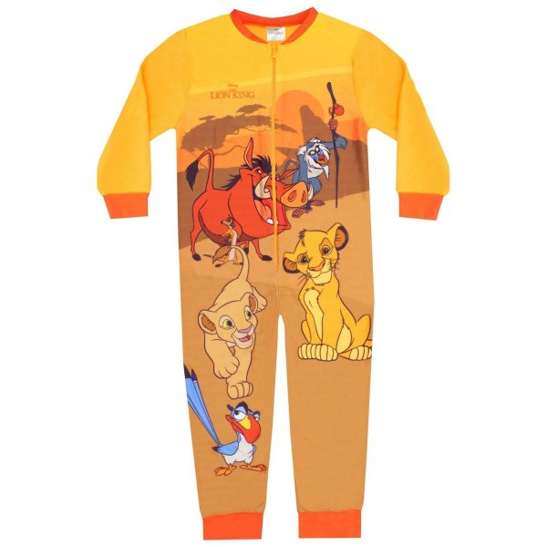 Lejonkungen Pojks Pyjamas 3-4 År Gul Yellow 3-4 Years