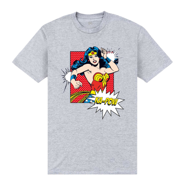 Wonder Woman Unisex Vuxen Ka-Pow T-Shirt S Heather Grey Heather Grey S