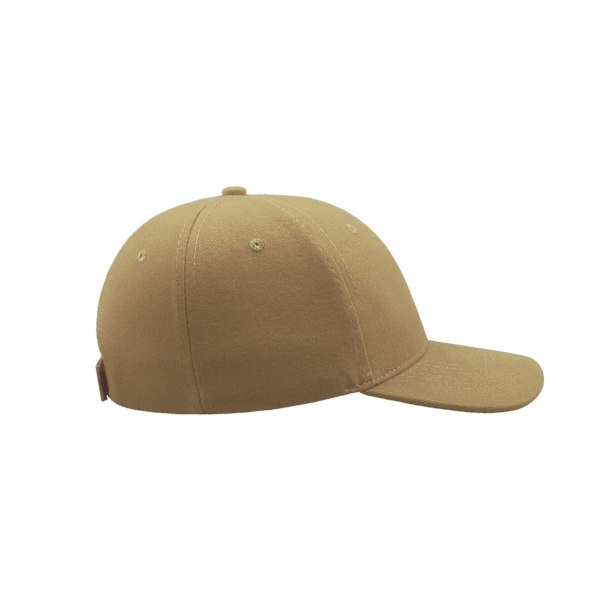 Atlantis Liberty Six Borstad Bomull 6 Panel Cap One Size Khaki Khaki One Size