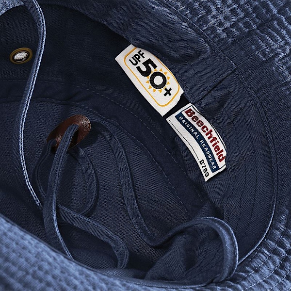 Beechfield Unisex Outback UPF50 skydd sommarhatt / huvudbonad Navy One Size