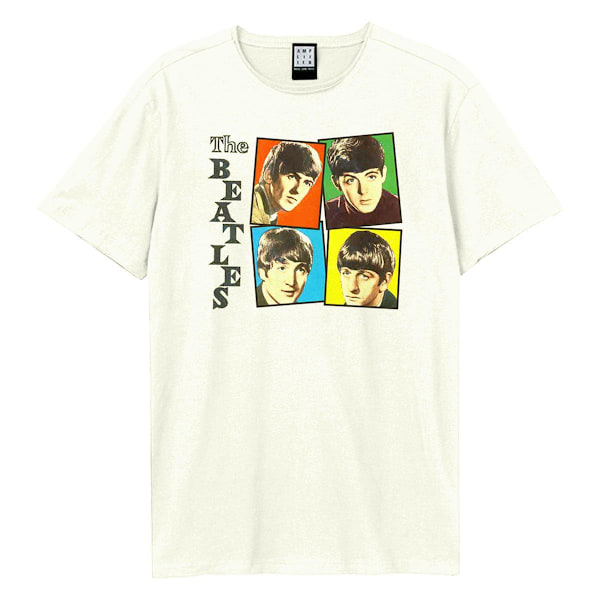 The Beatles Unisex Vuxen In Boxes The Beatles T-Shirt XS Vintag Vintage White XS