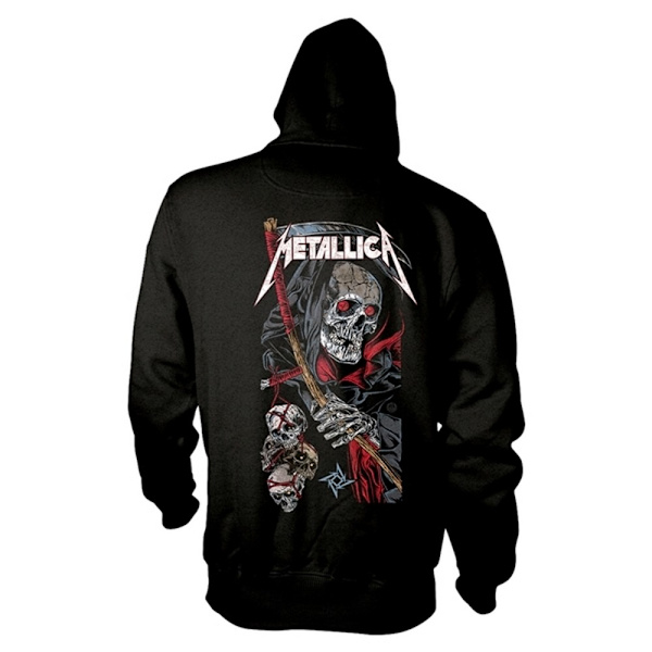 Metallica Unisex Adult Death Reaper Hoodie XL Svart Black XL