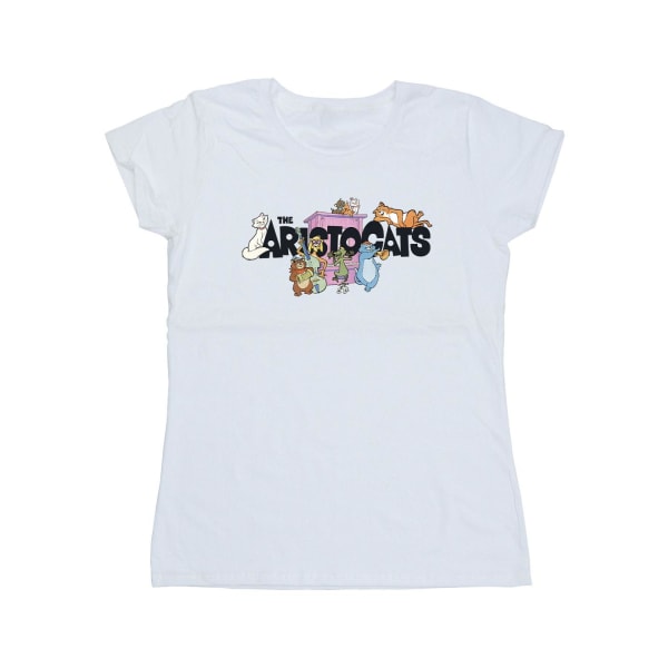 Disney Dam/Dam Aristocats logotyp bomull T-shirt S Vit White S