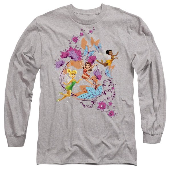 Disney Fairies Unisex Vuxen Och Fjärilar Tingeling & Rosetta Sport Heather XXL