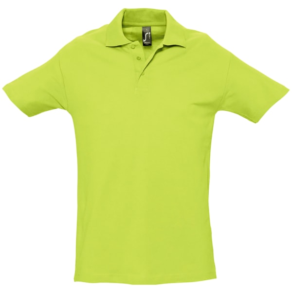 SOLS Herr Spring II Kortärmad Heavyweight Polo Shirt S Apple Apple Green S