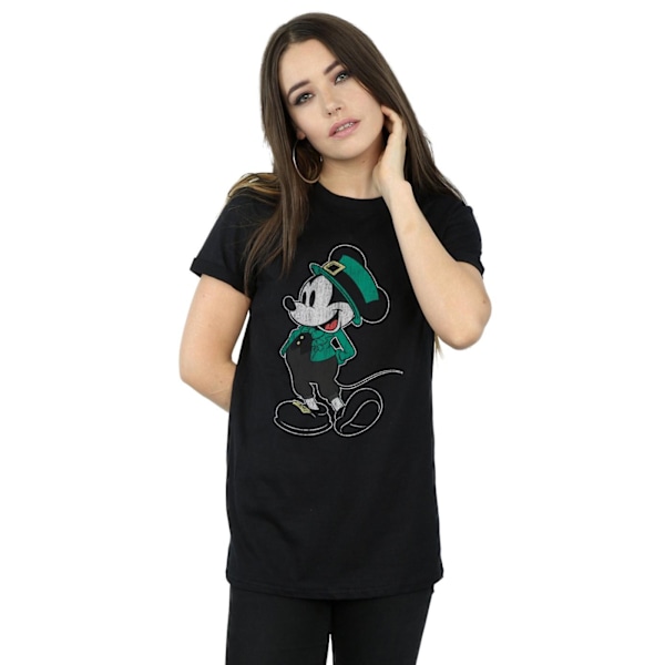 Disney Dam/Kvinnor Mickey Mouse St Patrick Kostym Bomull Pojkvän Black 3XL