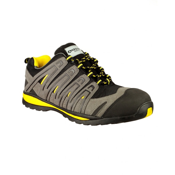 Amblers Safety FS42C Säkerhetssko / Herrskor 10 UK Svart/Grå Black/Grey/Yellow 10 UK
