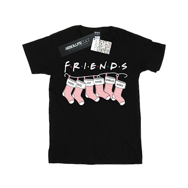 Friends Girls Julstrumpa Logo Bomull T-shirt 12-13 År Black 12-13 Years