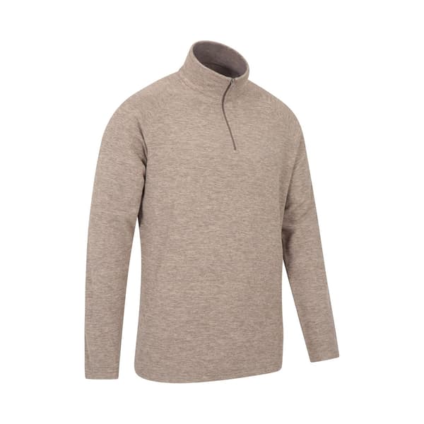 Mountain Warehouse Snowdon II Fleecetröja för män S Ljusbrun Light Brown S
