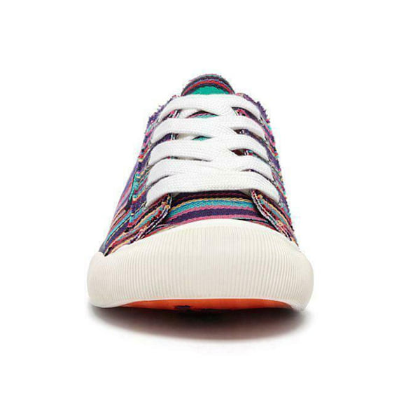 Rocket Dog Womens/Ladies Jazzin Canvas Aloe Lace Up Trainer 4 U Multicoloured 4 UK