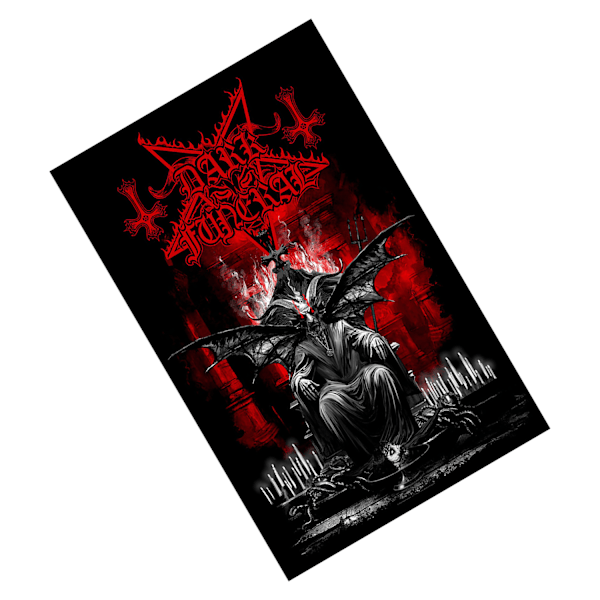 Dark Funeral Baphomet Textilaffisch 178cm x 269cm x 107cm Svart/ Black/Red 70in x 106in x 42in