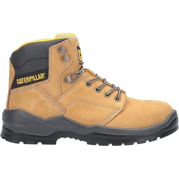 Caterpillar Mens Striver Lace Up Injected Leather Safety Boot 8 Honey 8 UK