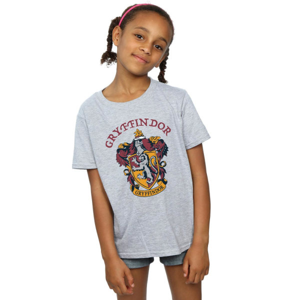 Harry Potter T-shirt i bomull för flickor, Gryffindor, 12-13 år, sport Sports Grey 12-13 Years