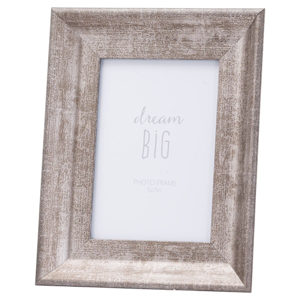 Hill Interiors Konvex Enkel Bildram 5 tum x 7 tum Silver Silver 5in x 7in