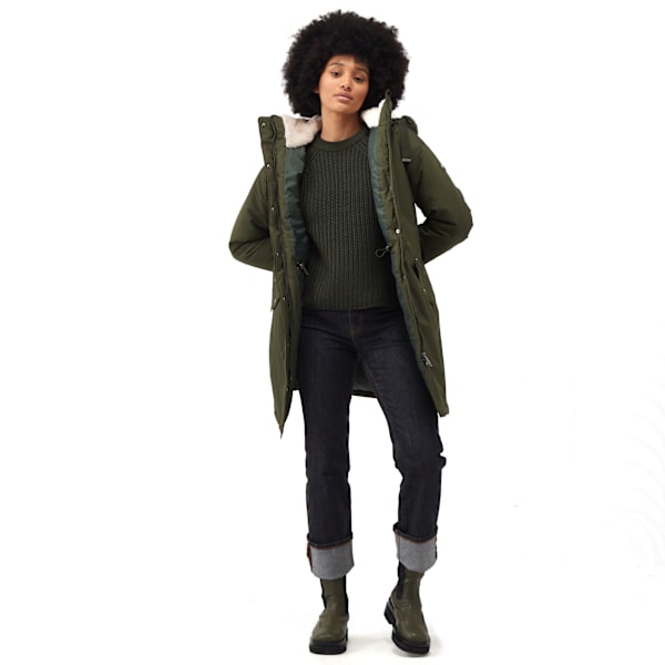 Regatta Dam/Kvinnor Samaria Vattentät Jacka 10 UK Mörk Khaki Dark Khaki 10 UK