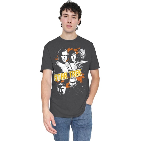 Star Trek Unisex Vuxen Good Vs Evil Grafisk T-shirt M Kolgrå Charcoal M