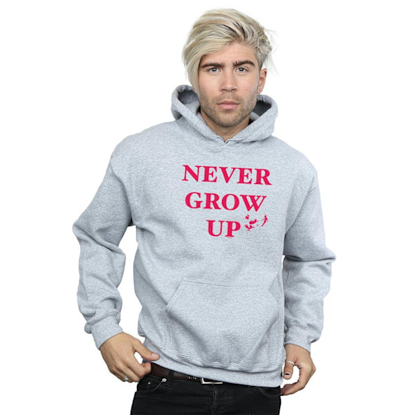 Disney Herr Peter Pan Never Grow Up Hoodie L Sports Grey Sports Grey L