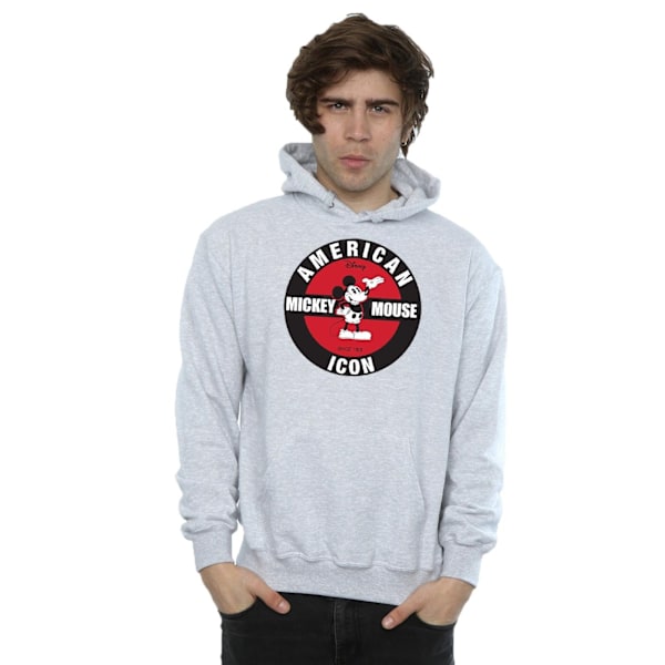 Disney Herr Mickey Mouse American Icon Hoodie L Heather Grey Heather Grey L