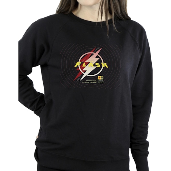 DC Comics Dam/Kvinnor The Flash Blixtlogotyp Sweatshirt XL Black XL