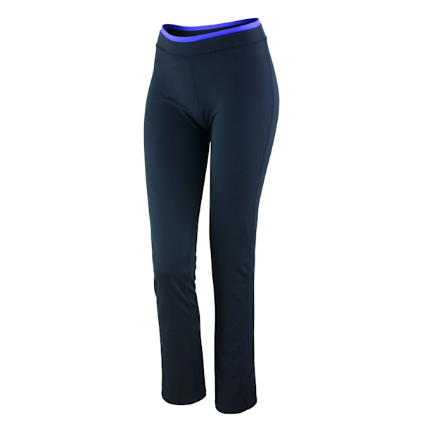 Spiro Fitnessbyxor/Bottoms för damer/kvinnor M Svart/Lavendel Black / Lavender M