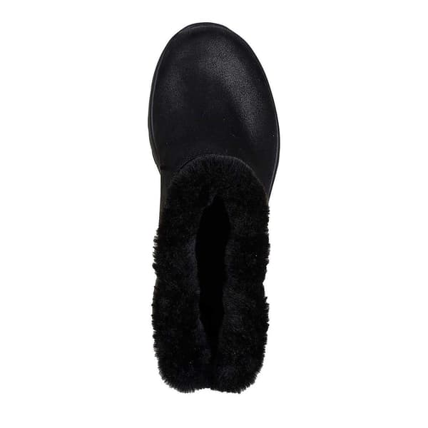 Skechers On The Go Joy ankelboots med fuskpälsfoder för dam Black 4 UK