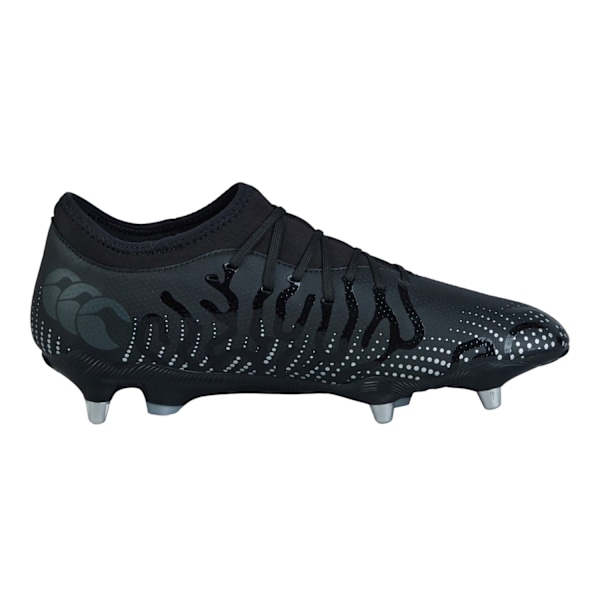 Canterbury Herr Speed Infinite Team 2025 Mjuka Underlag Rugby Sko Black/Silver 9 UK