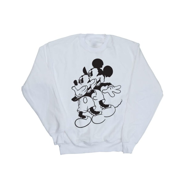 Disney Mickey Mouse Shake Sweatshirt för damer/damer XXL Vit White XXL