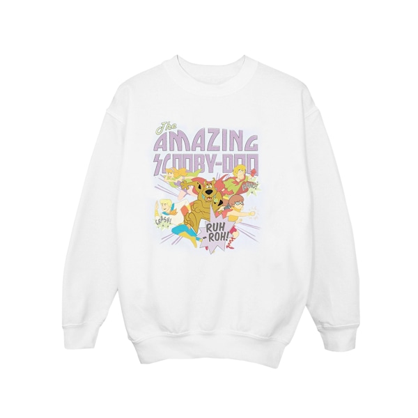 Scooby Doo Girls The Amazing Scooby Sweatshirt 9-11 år Vit White 9-11 Years