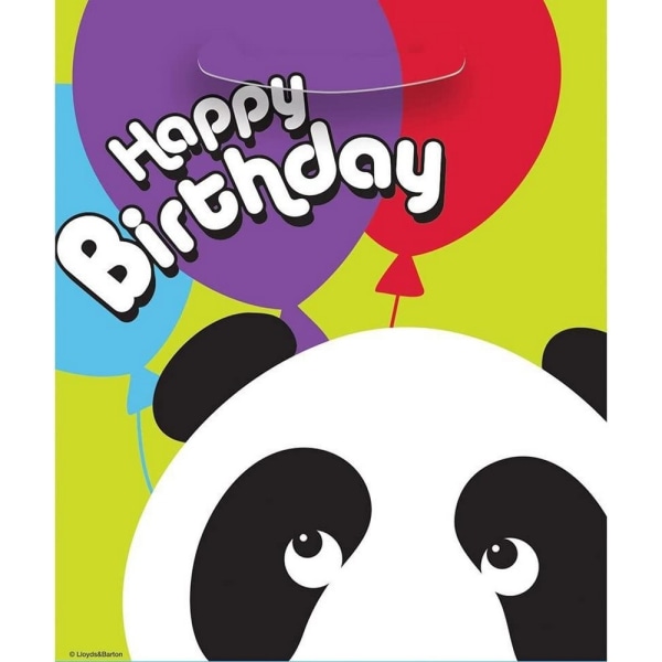 Unika Party Panda Birthday Party Bags (Pack om 8) One Size Mul Multicoloured One Size