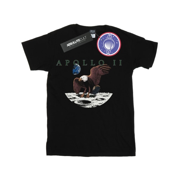 NASA dam/dam Apollo 11 Vintage Cotton Boyfriend T-shirt X Black XL