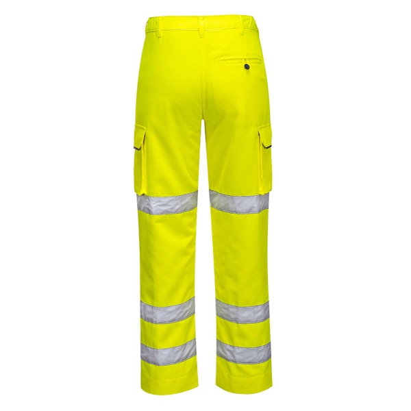 Portwest Dam/Damer Triple Band Hi-Vis Arbetsbyxor L R Gul Yellow L R