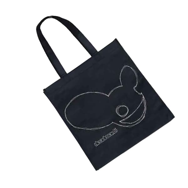 Deadmau5 Mau5 Trend Version hand Eco Friendly Back Print To Black One Size